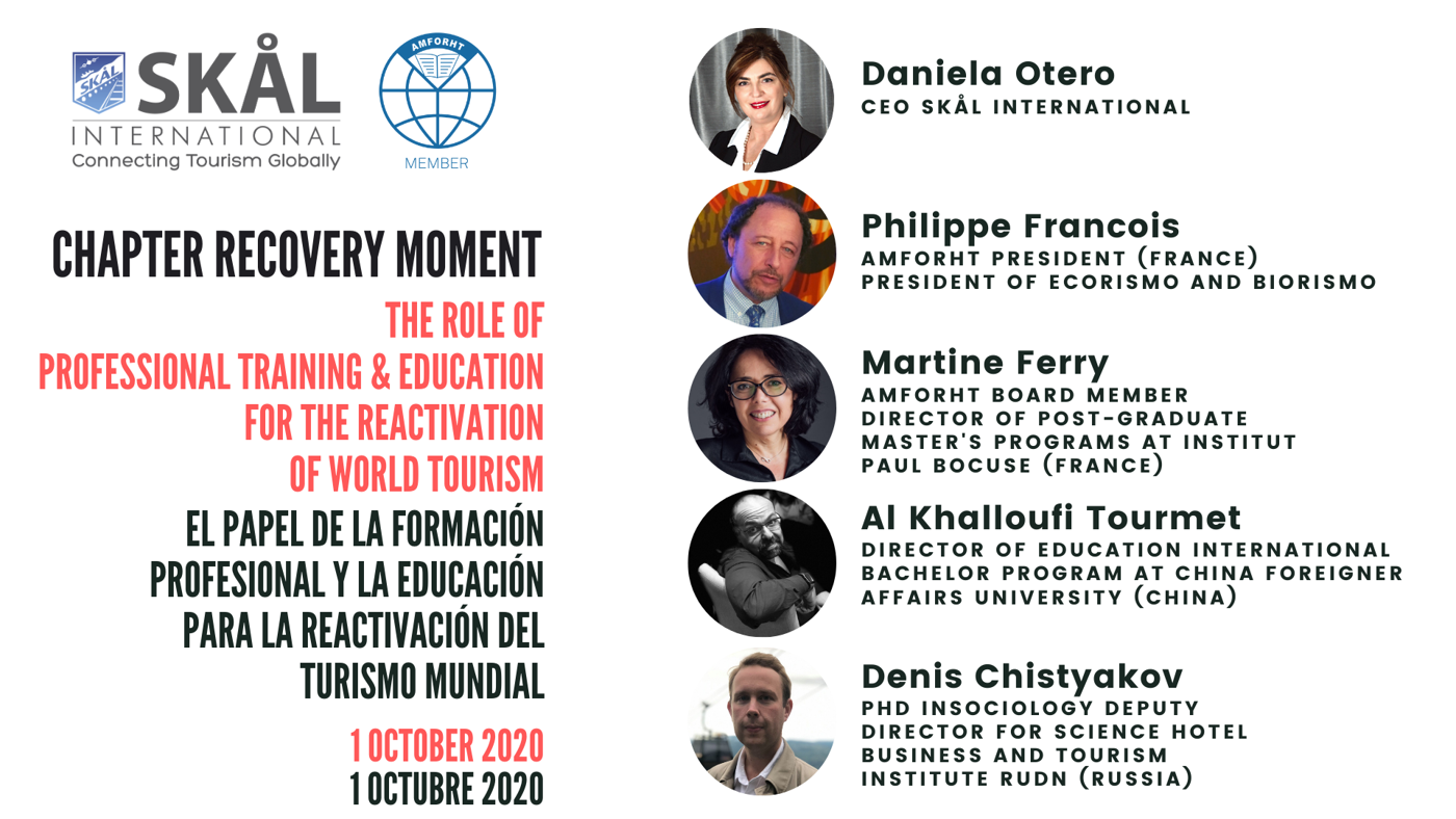 Webinar ‘The role of vocational training & education for the reactivation of world Tourism' Webinar ‘The role of vocational training & education for the reactivation of world Tourism'